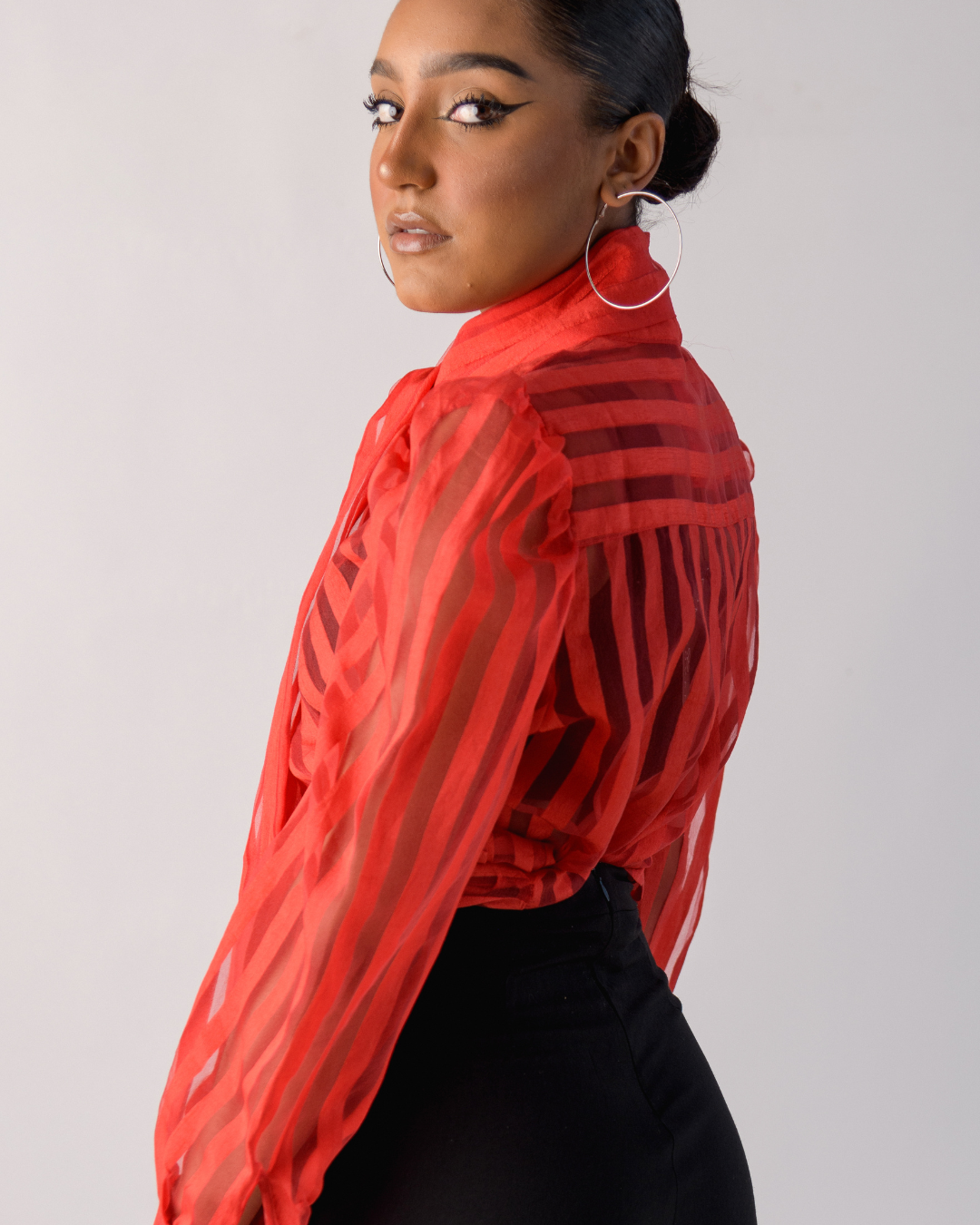 Red blouse