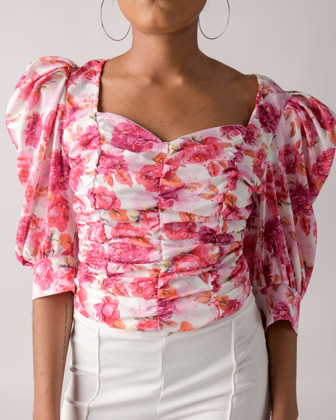 Crop top flowers