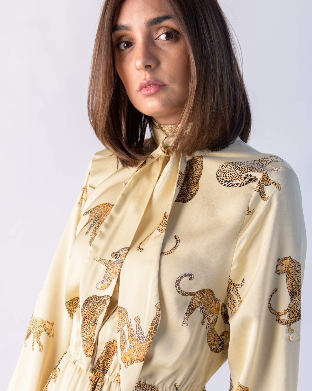 Safari flowy dress