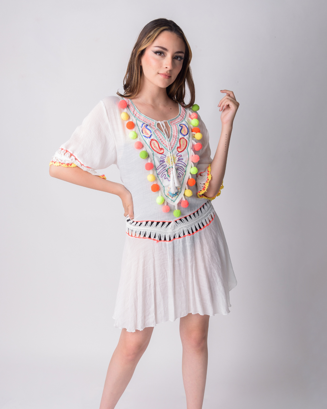 Pompoms dress