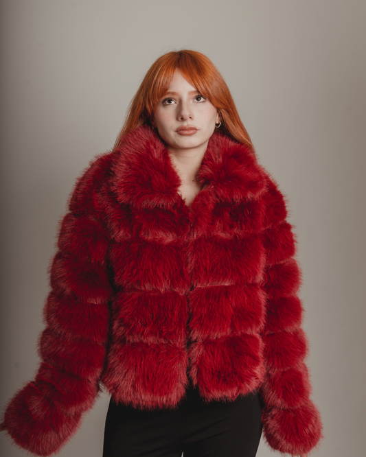 Cherry red coat