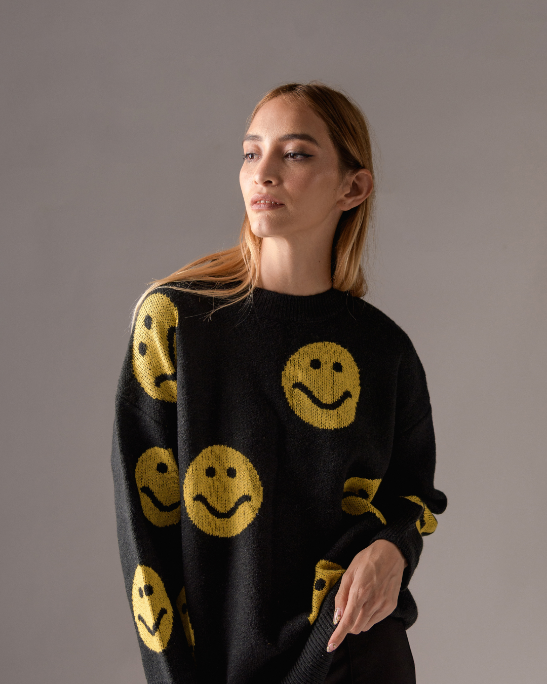 Happy face sweater