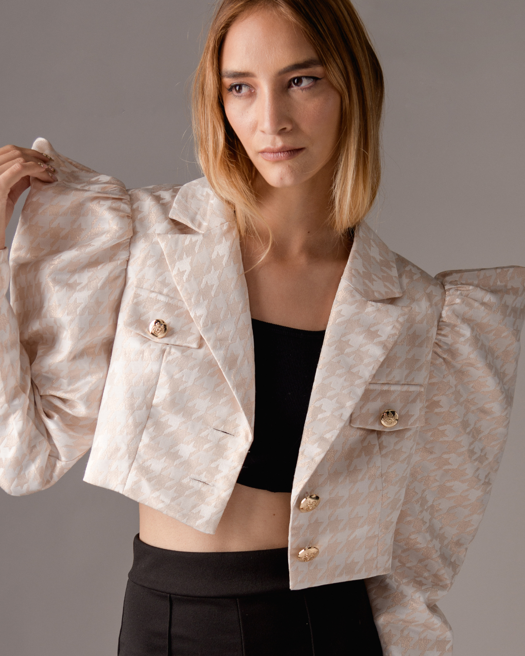 Princess cropped blazer
