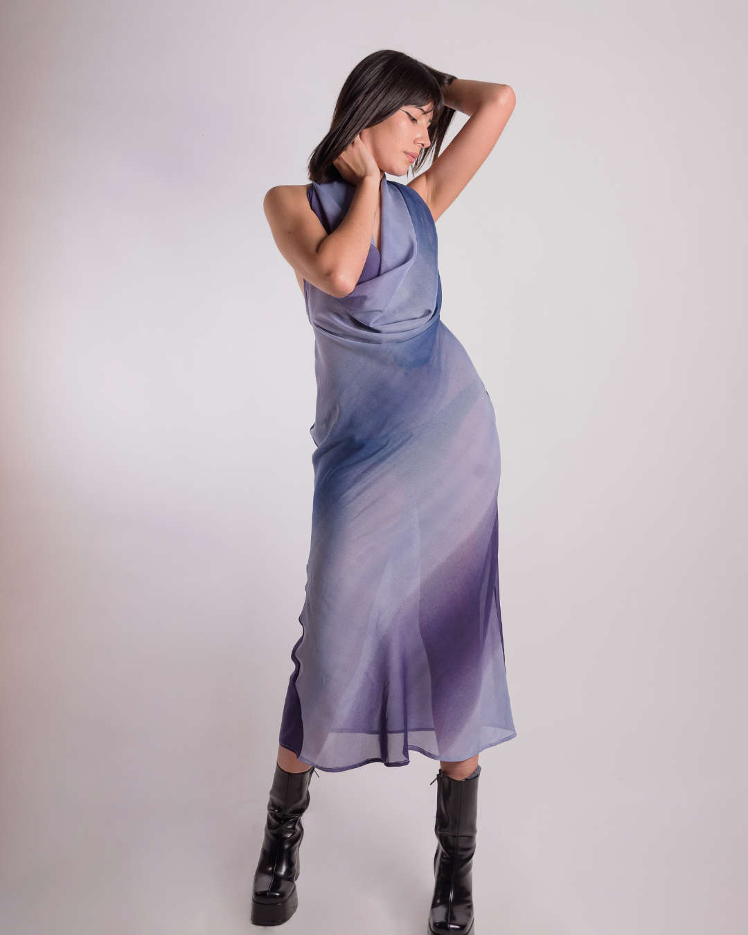 Purple beach dress