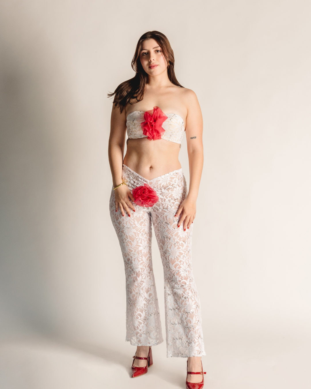 Red flower set