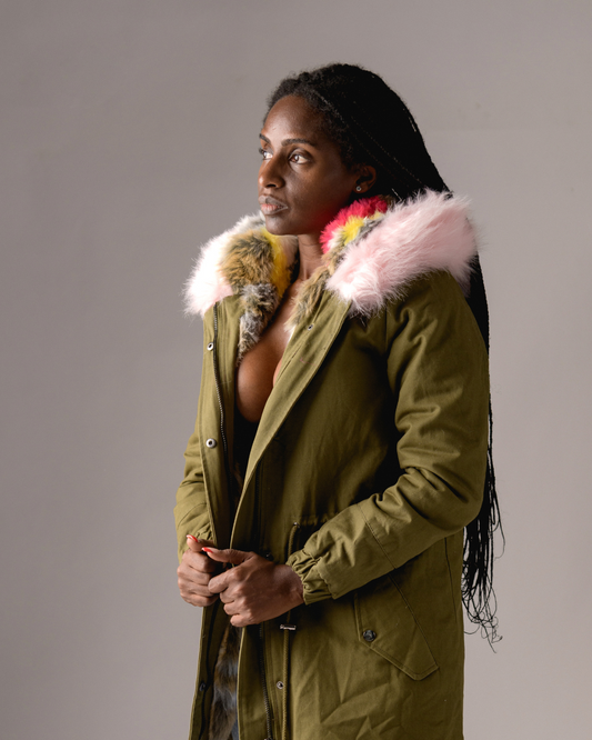 Military green jacket
