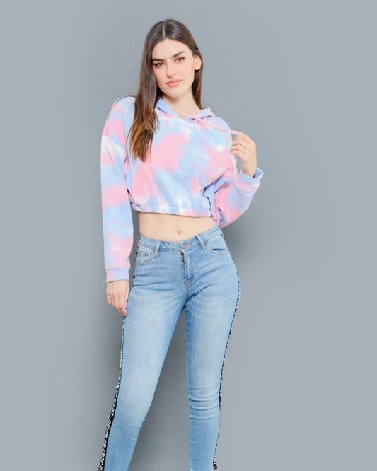 Pastel tie dye hoodie