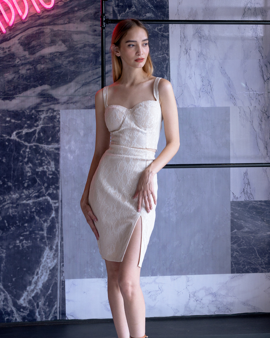 Knitted beige set