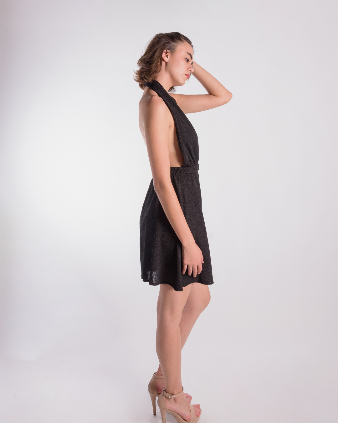 Halter black dress