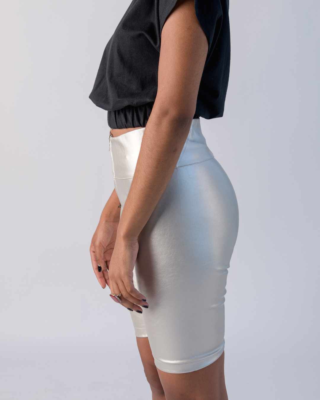 Metal biker short