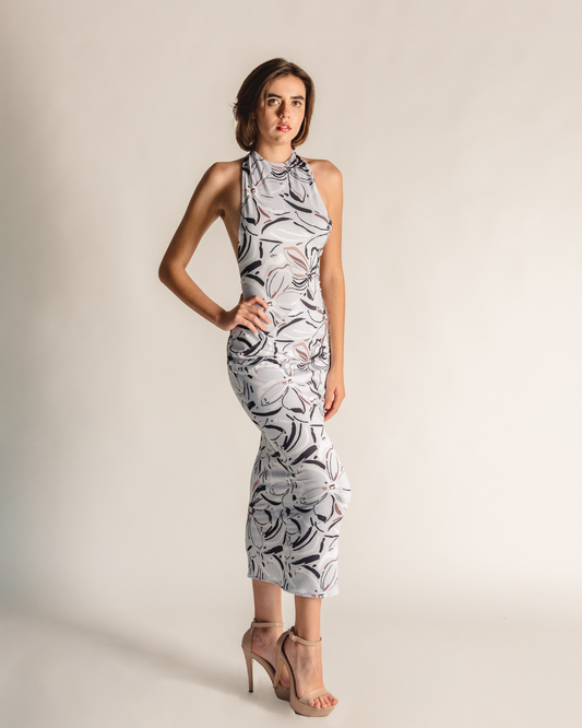 Halter flowers dress