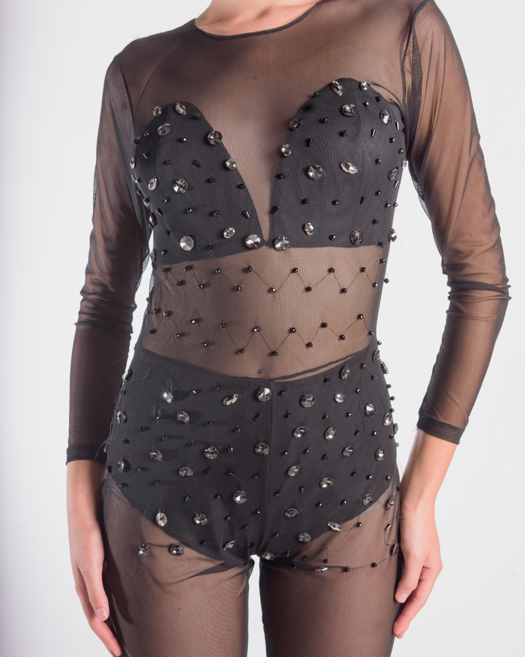 Rhinestones bodysuit