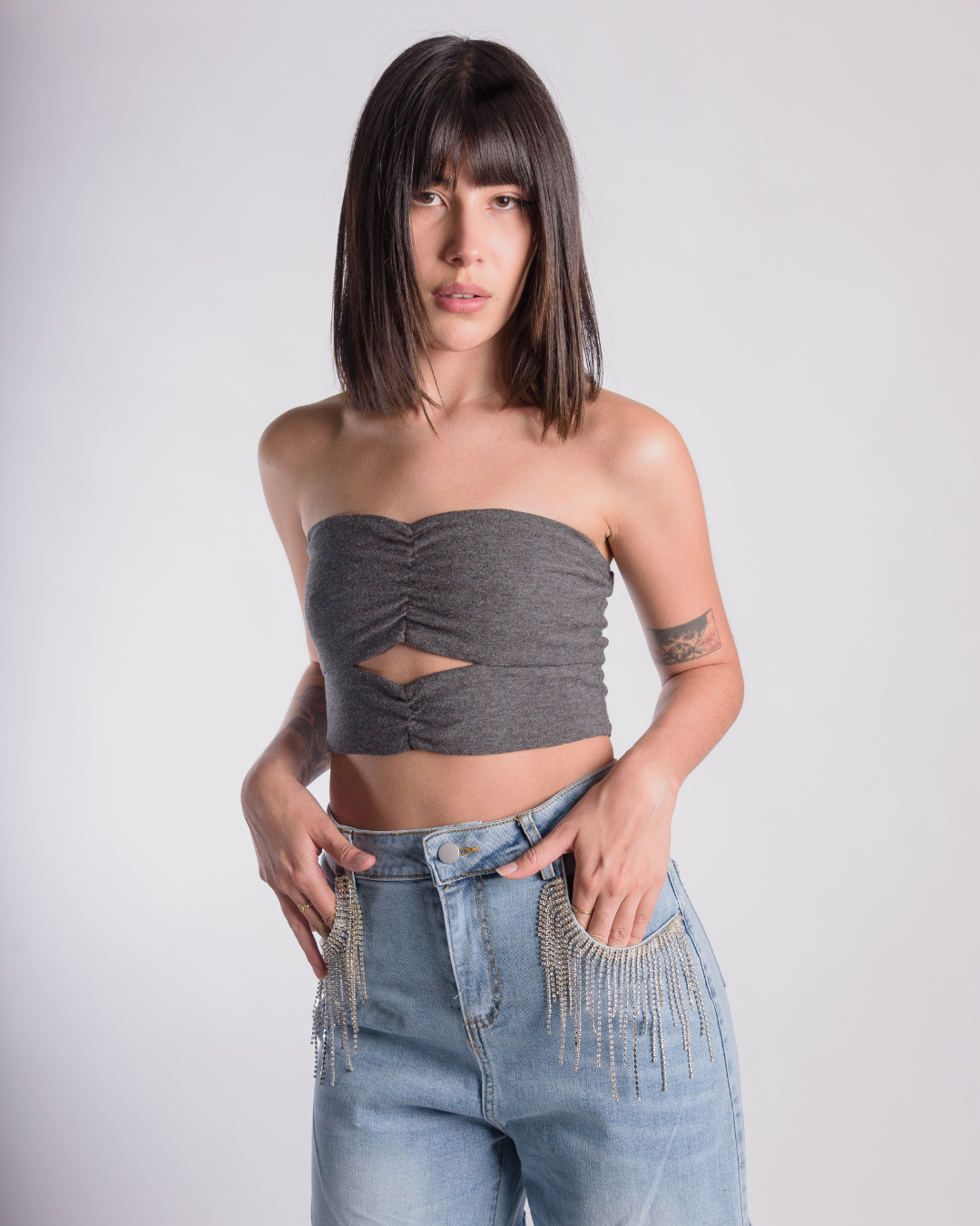 Ox gray top