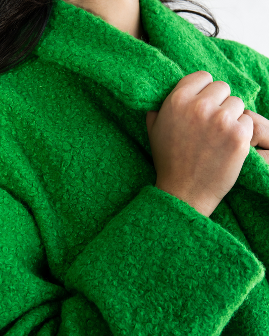 Green coat