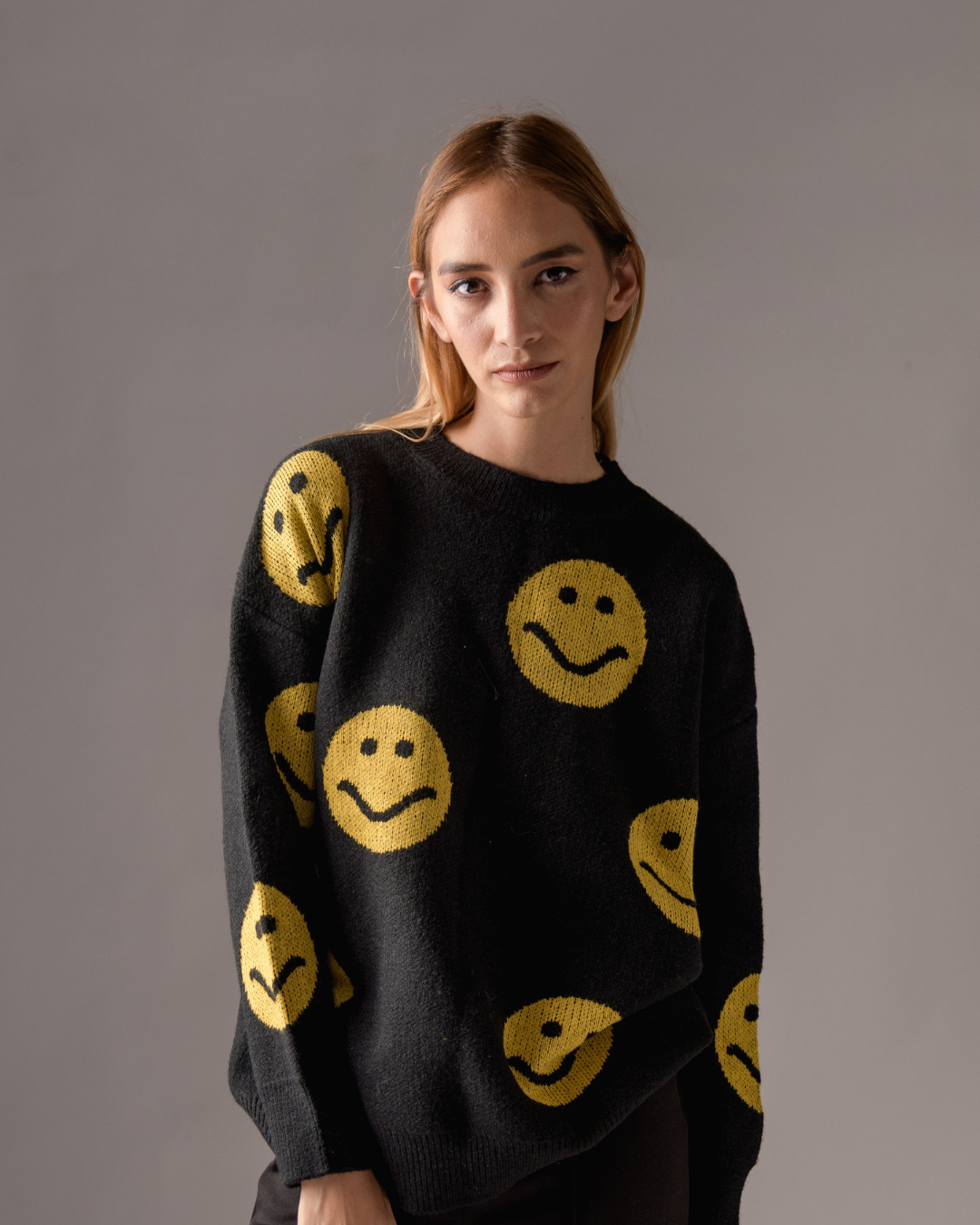 Happy face sweater
