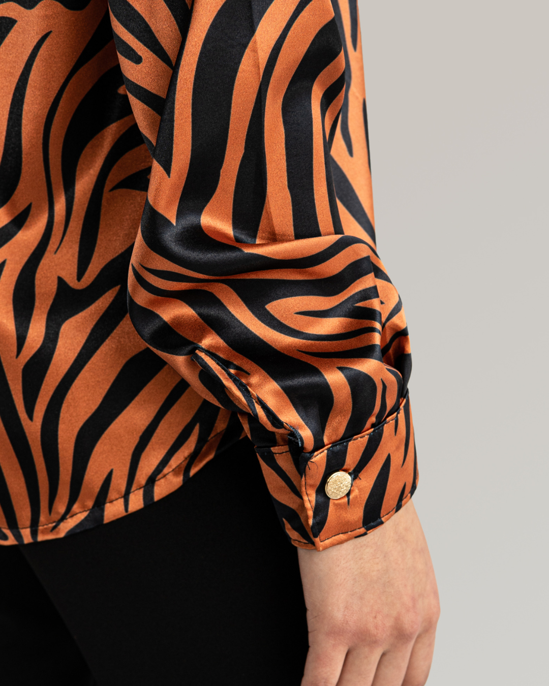 Camisa cebra cafe