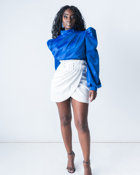 White vinyl skirt