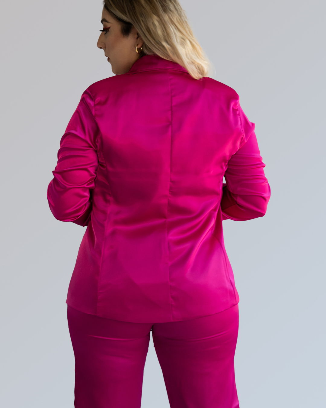 Satin pink set