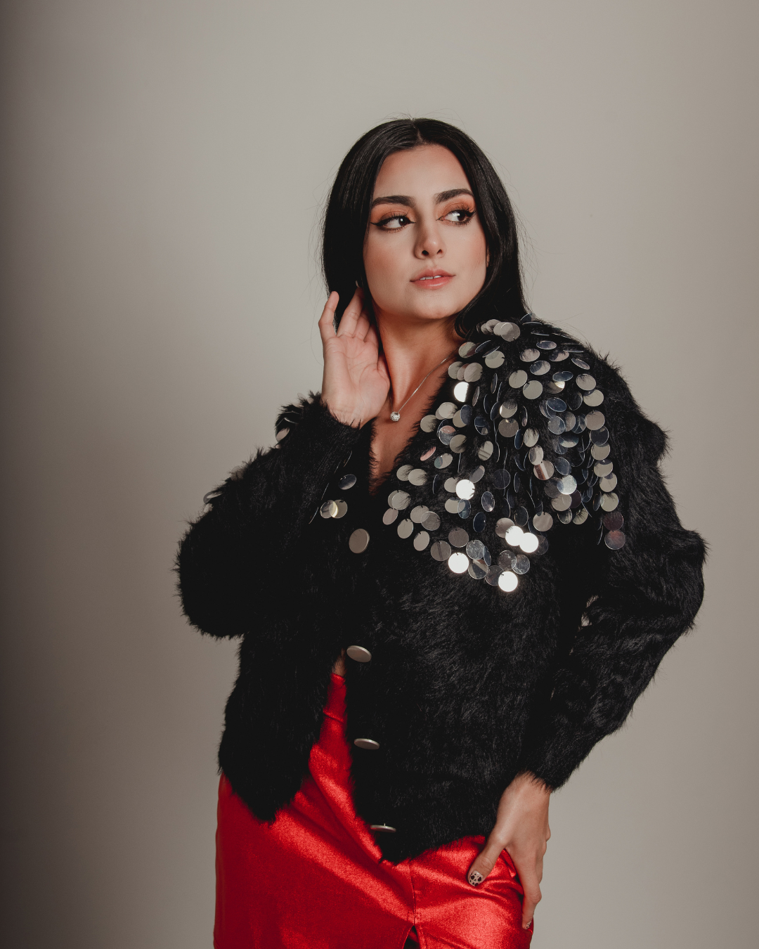 Sequin black sweather