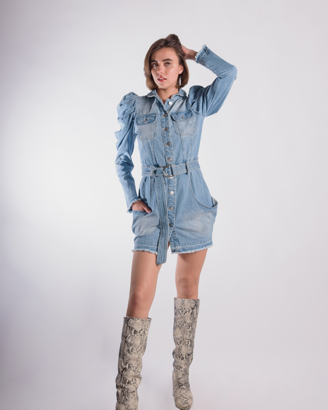 Denim dress