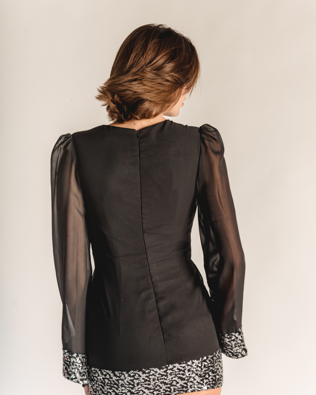 Mini black dress