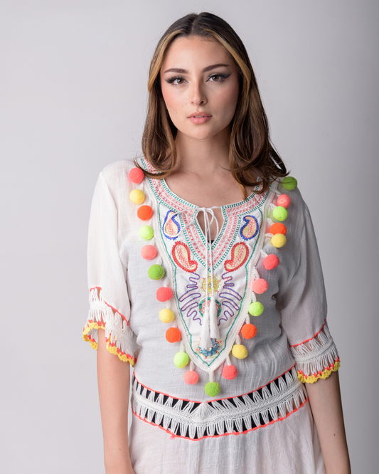 Pompoms dress