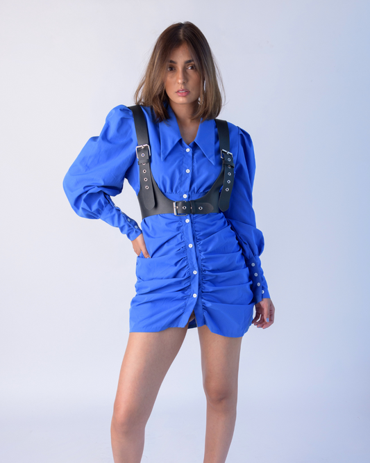 Harness blouse dress