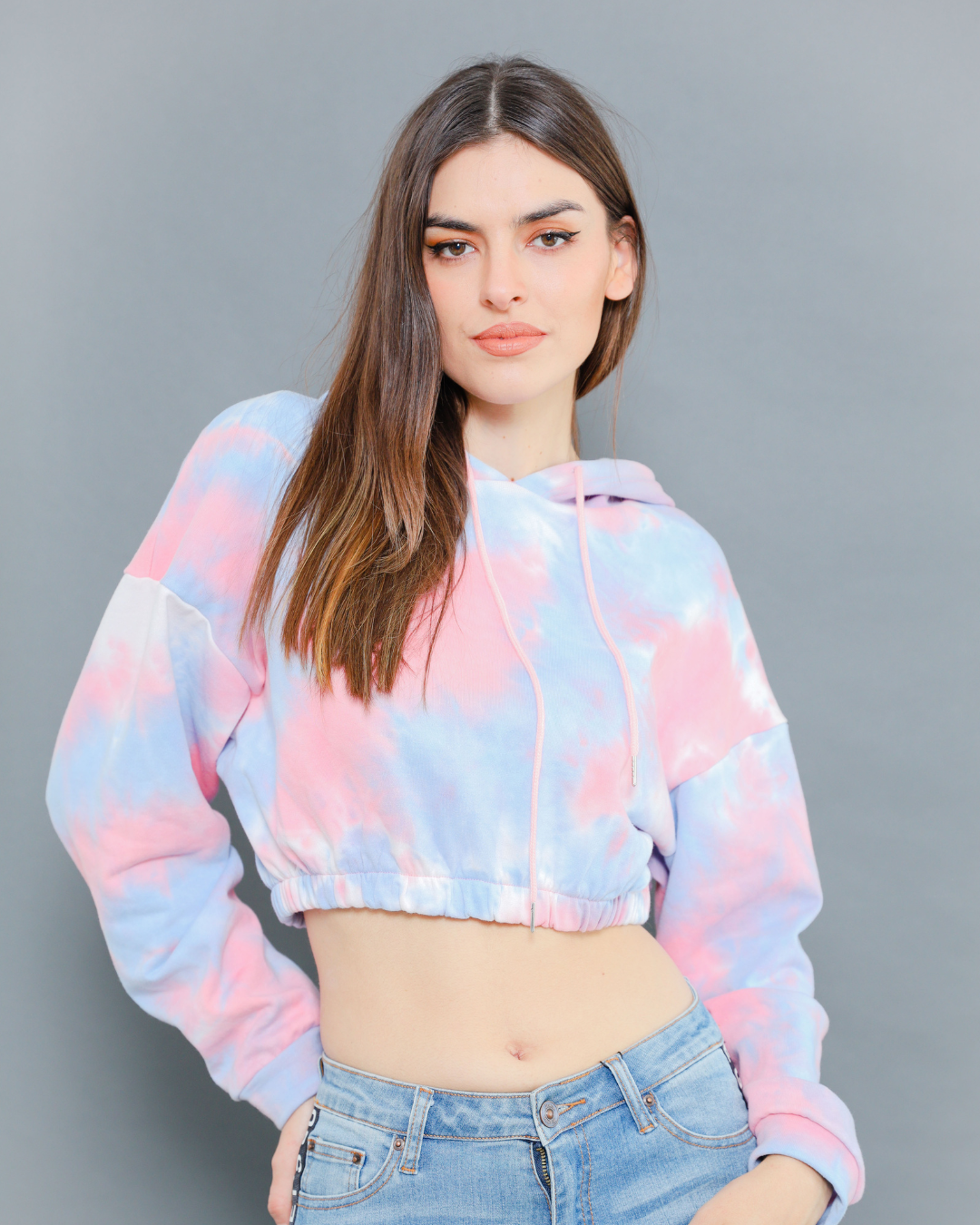 Pastel tie dye hoodie