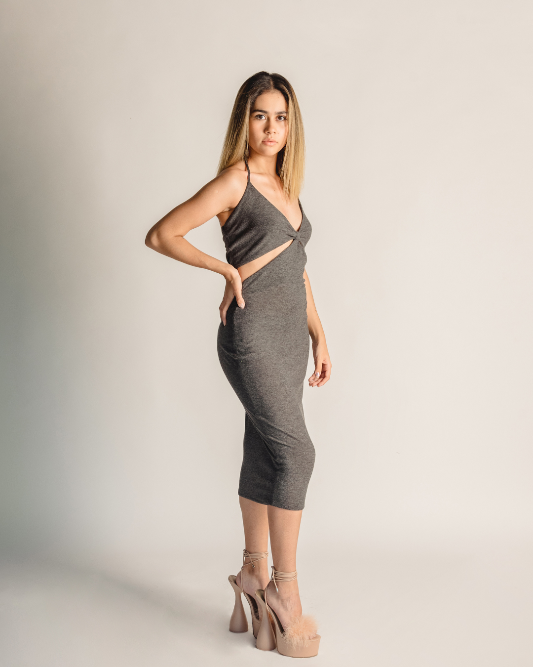 Ox grey dress
