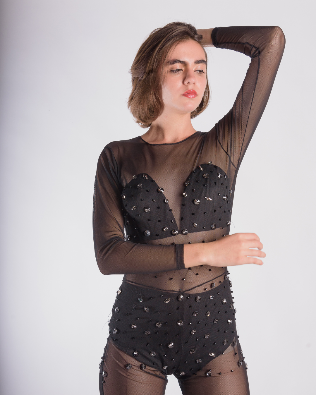Rhinestones bodysuit