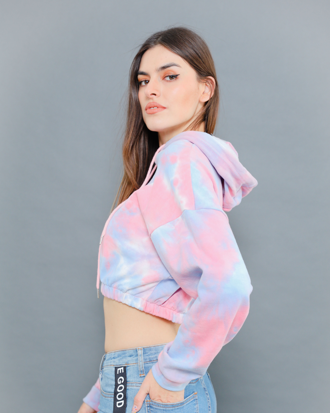 Pastel tie dye hoodie