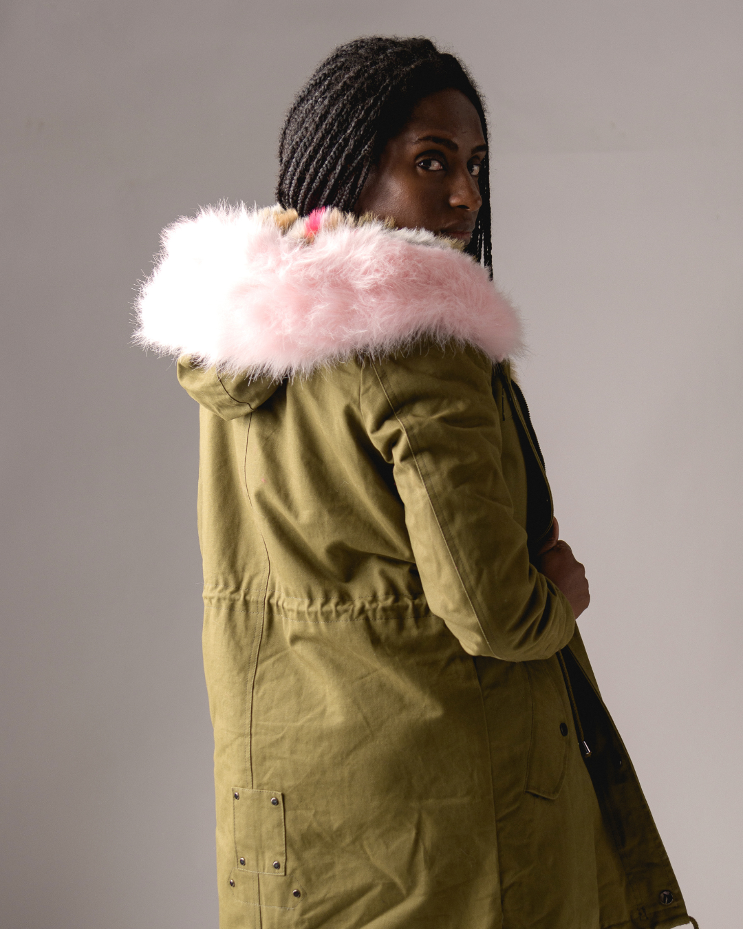 Military green jacket