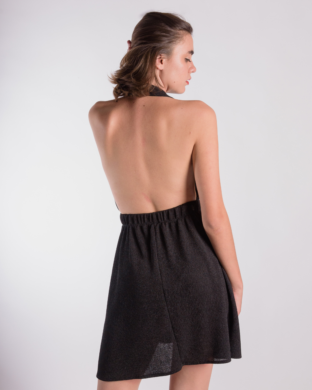 Halter black dress