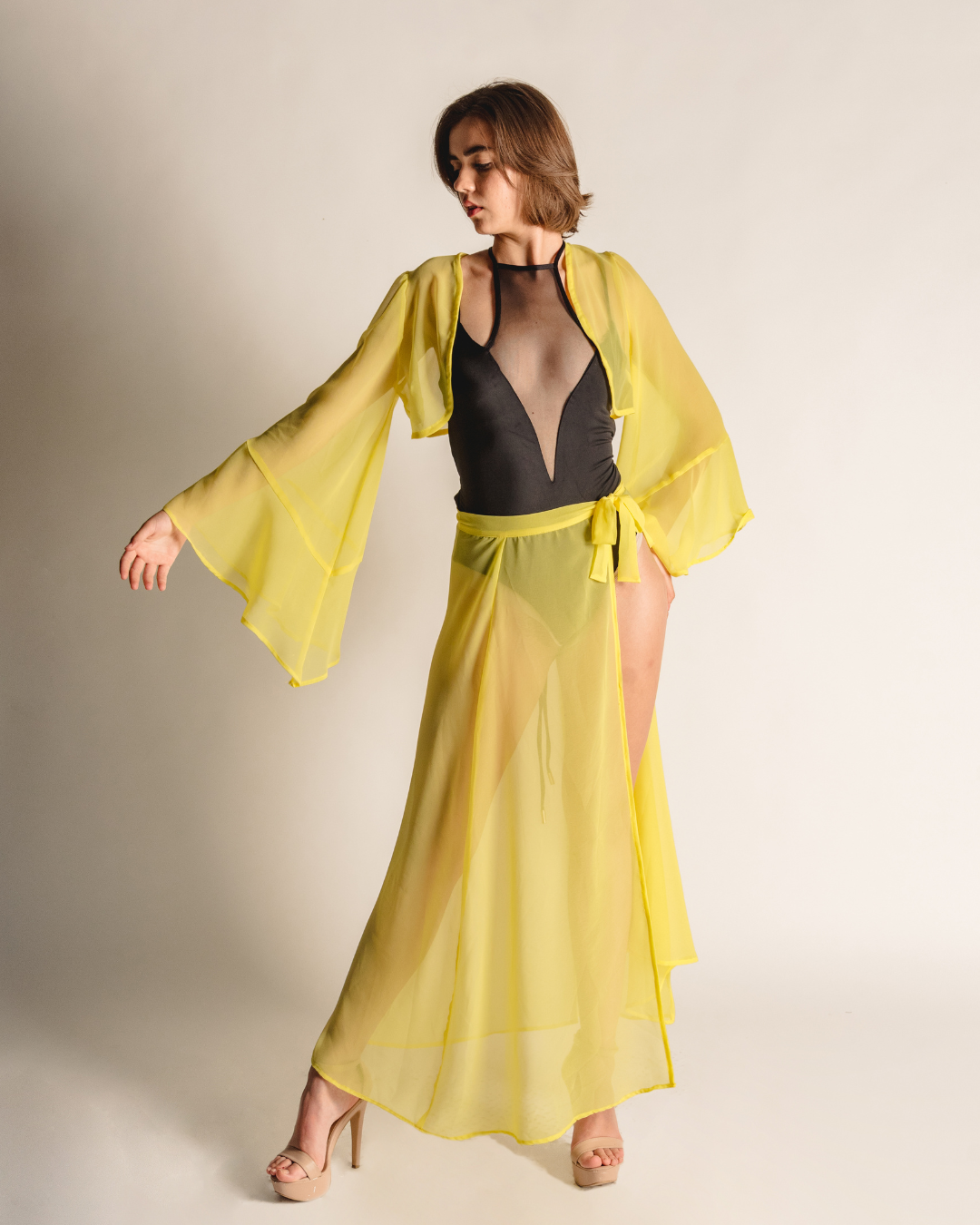 Yellow beach set