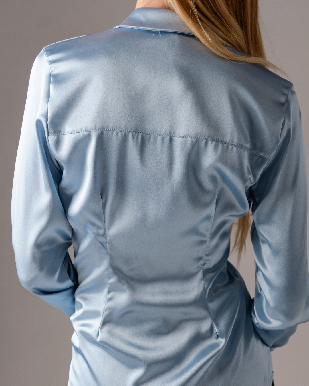 Corrugadet satin blouse