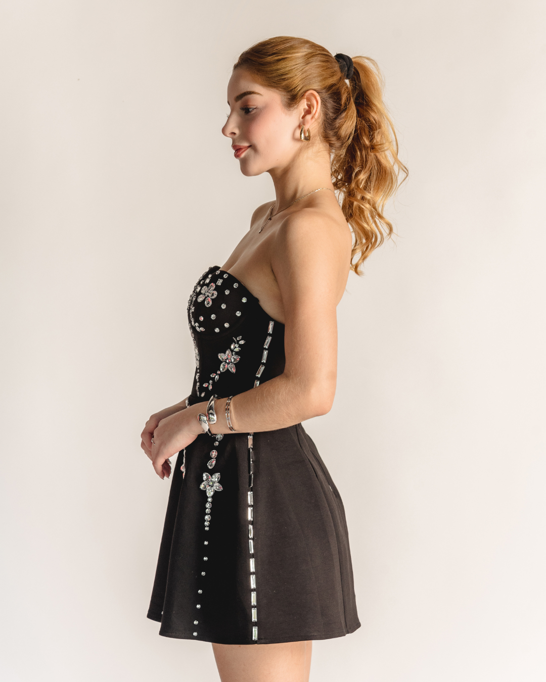 Doll rhinestones dress