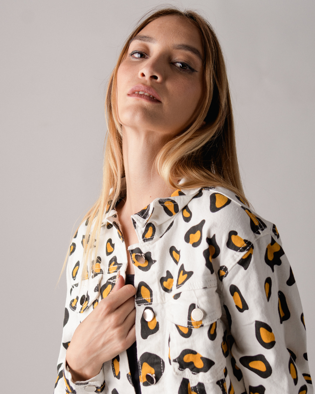 White animal print set