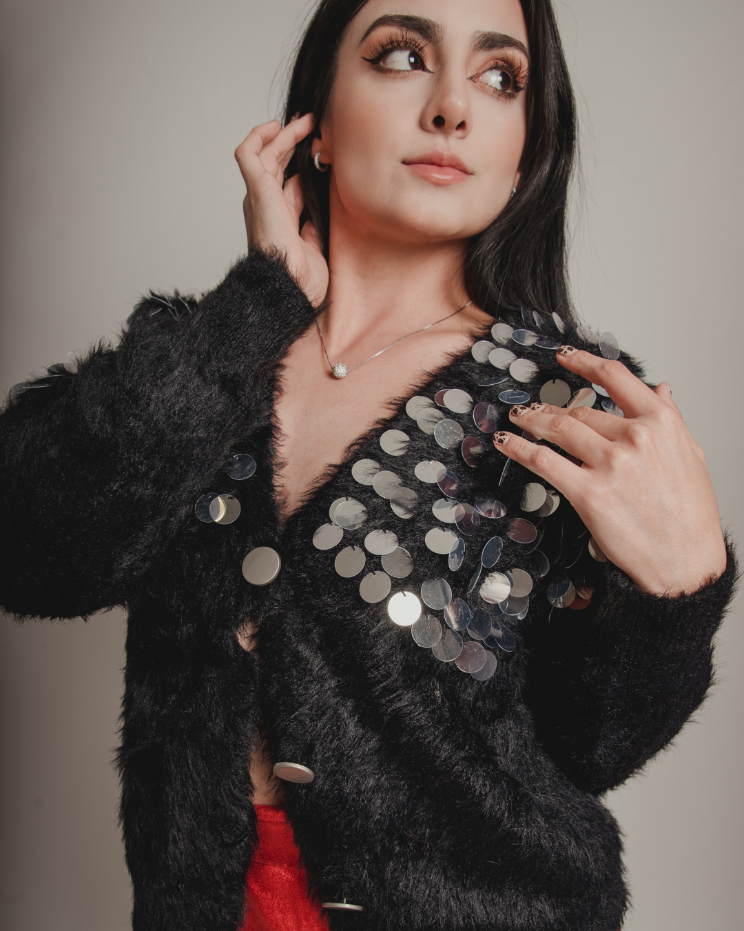 Sequin black sweather