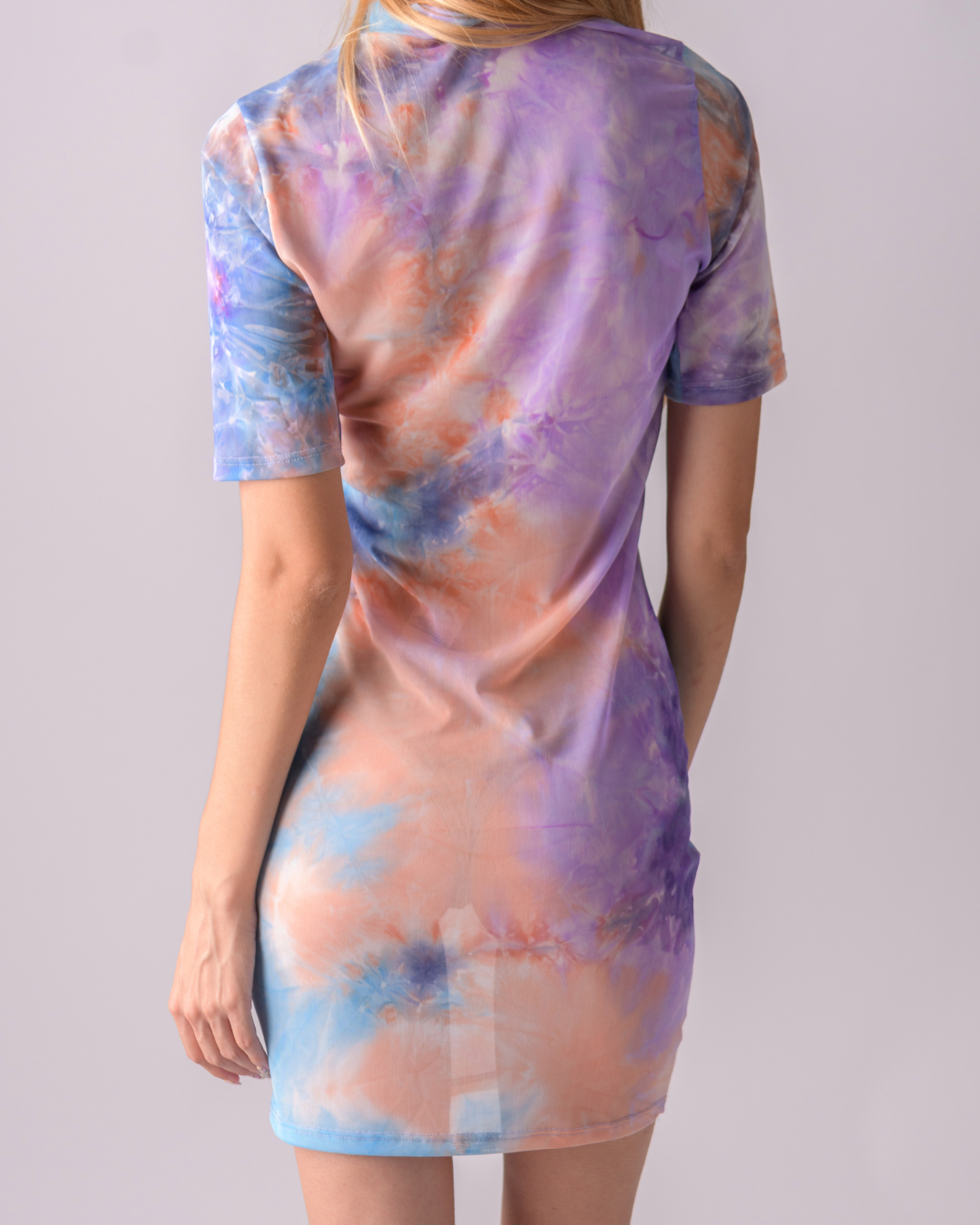 Transparente tie dye dress