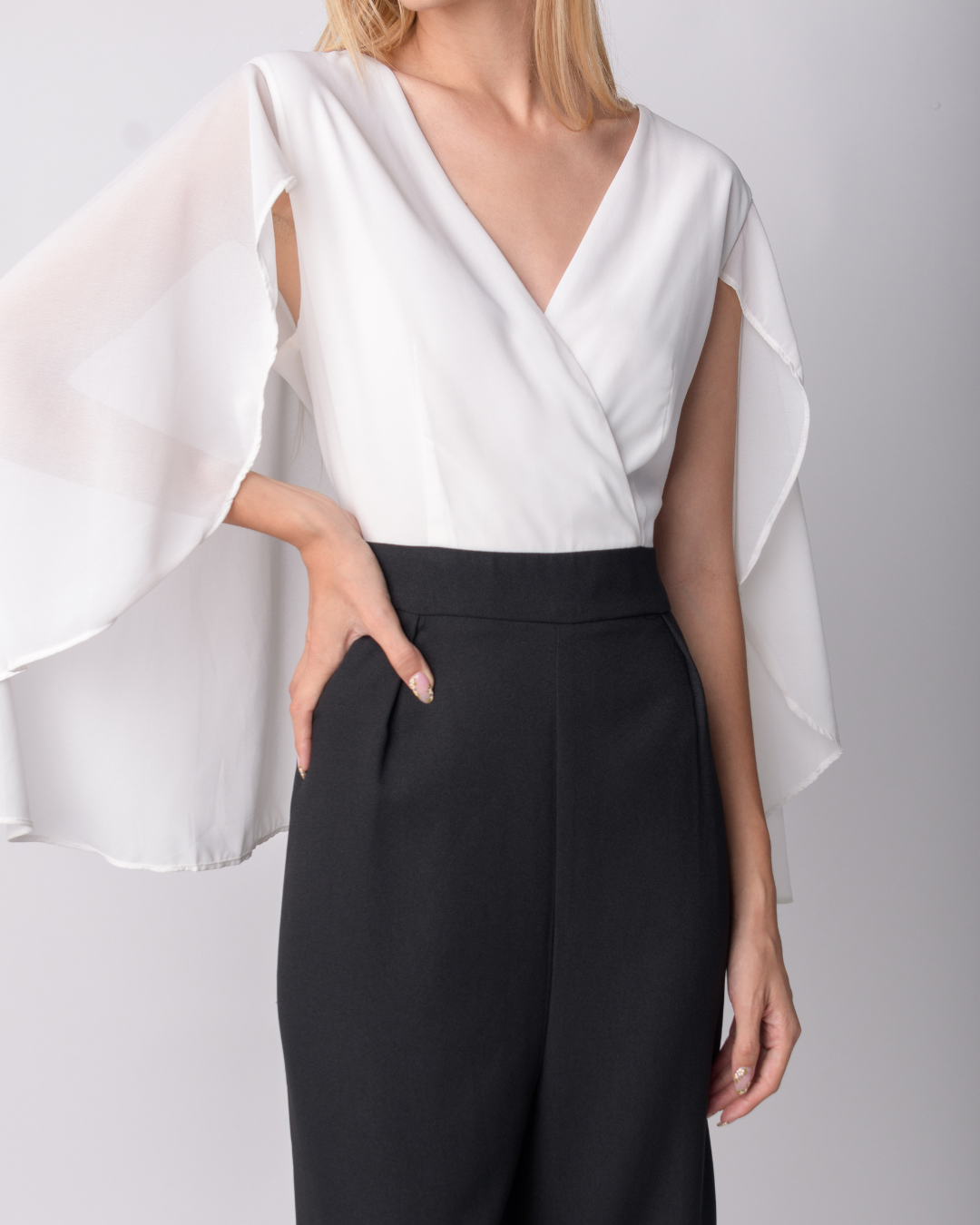 Black and white jumpsuit