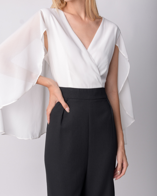 Black and white jumpsuit