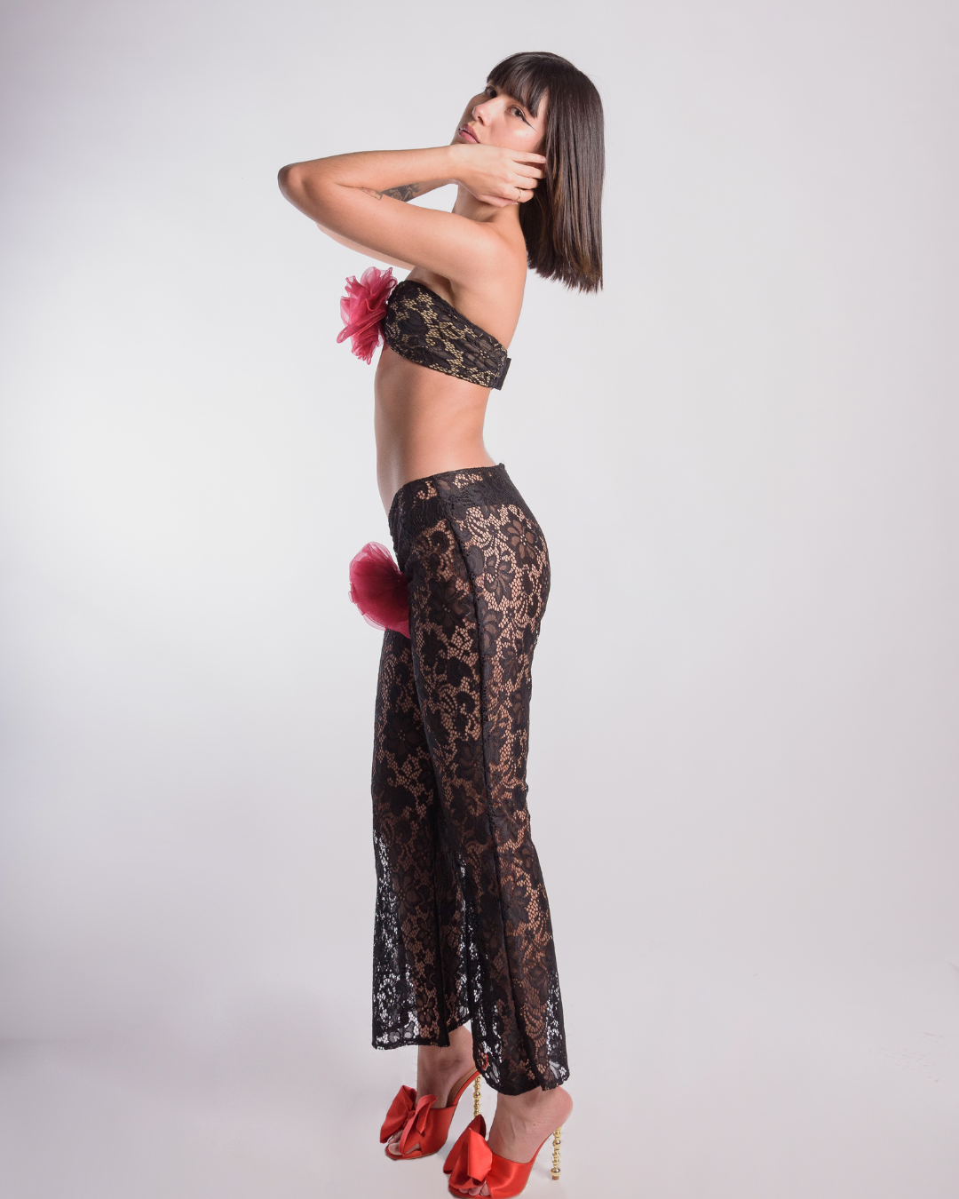 Red flower set