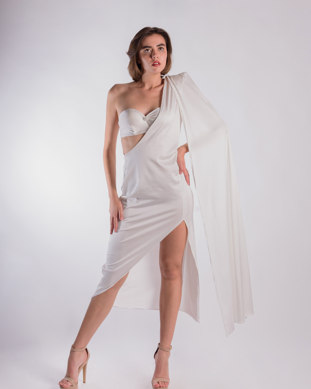 One shoulder dress
