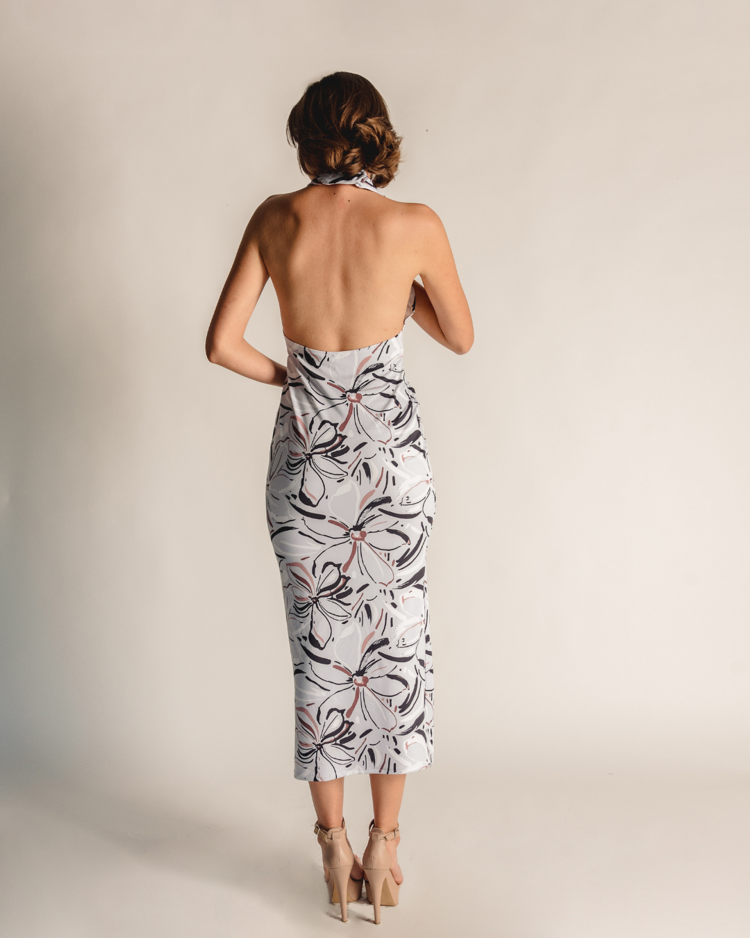 Halter flowers dress