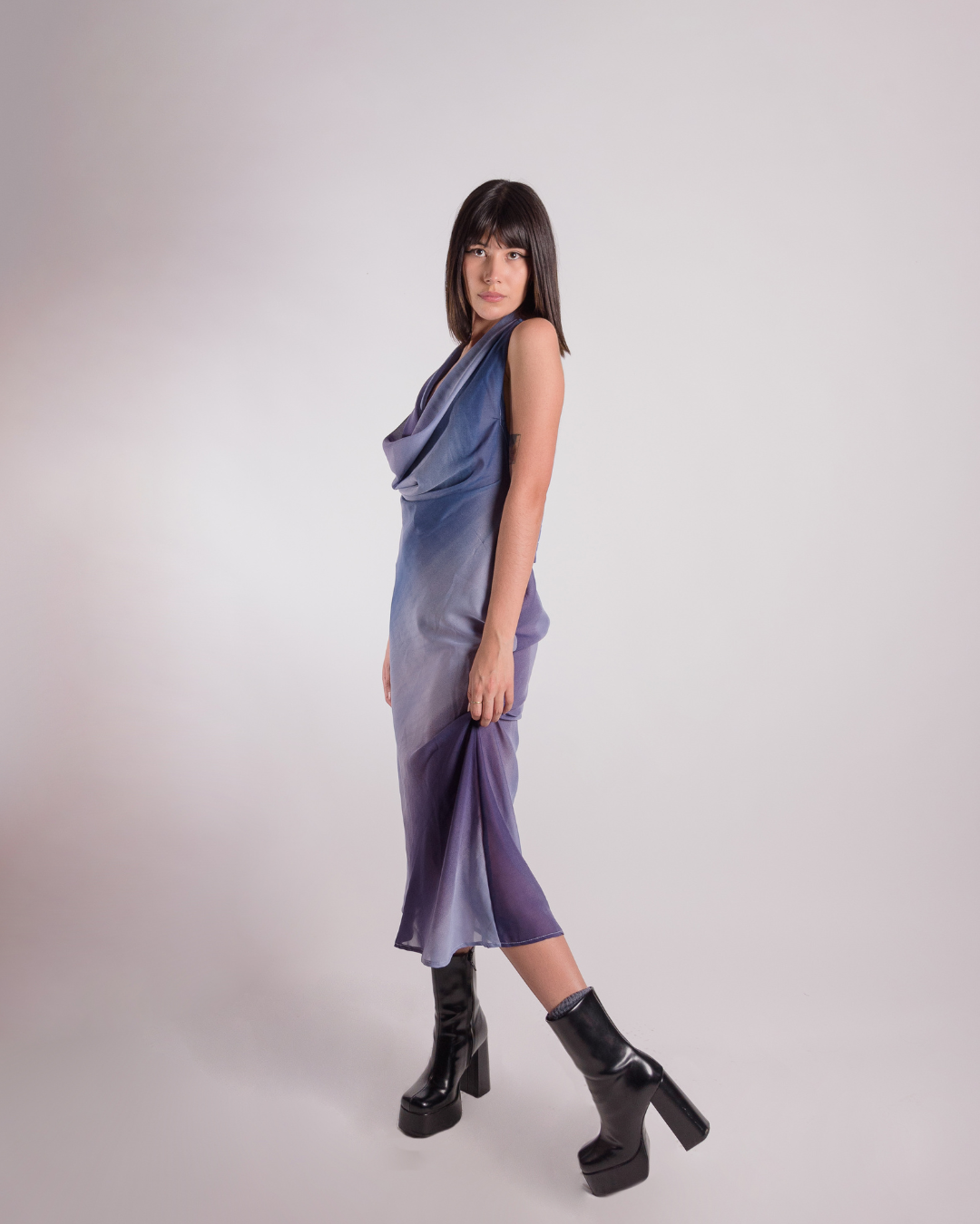 Purple beach dress