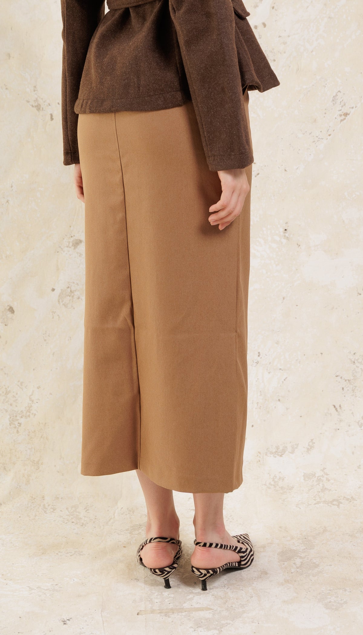 Gabardine midi Skirt