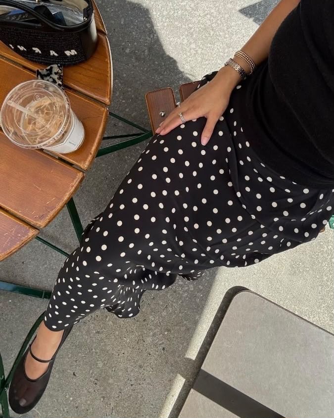 Polka dot skirt