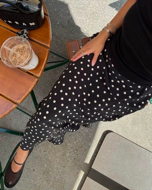 Polka dot skirt