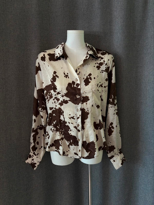 Cow Print Top