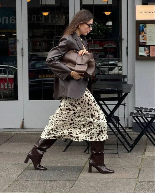 Cow Print Skirt
